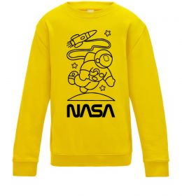 Дитячий світшот Nasa білий