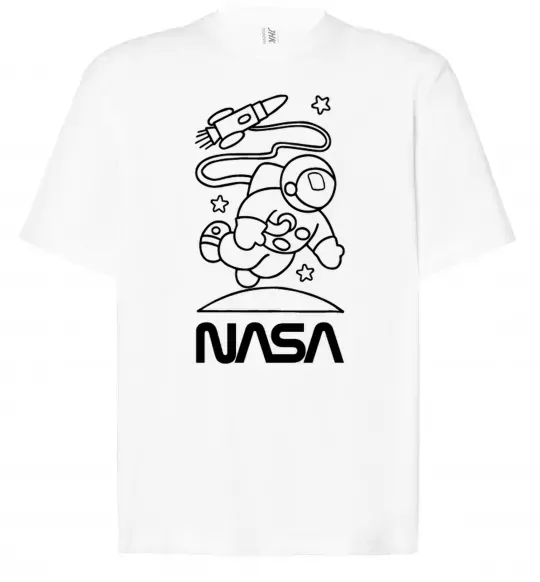 Футболка Оверсайз Nasa білий Белый фото