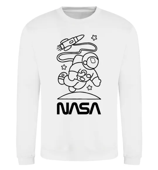 Світшот Nasa білий Білий фото