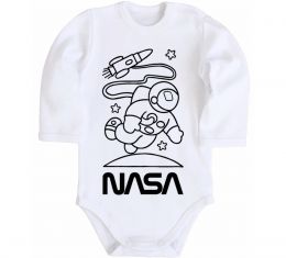 Дитячий бодік Nasa білий Дитячий бодік Nasa білий