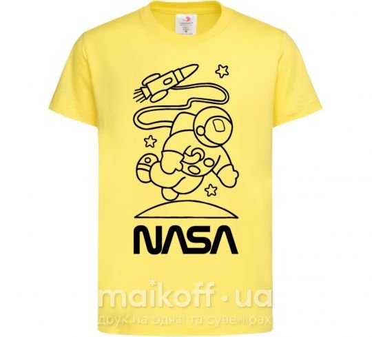 Детская футболка Nasa білий Лимонный фото