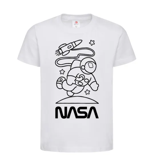 Детская футболка Nasa білий Белый фото