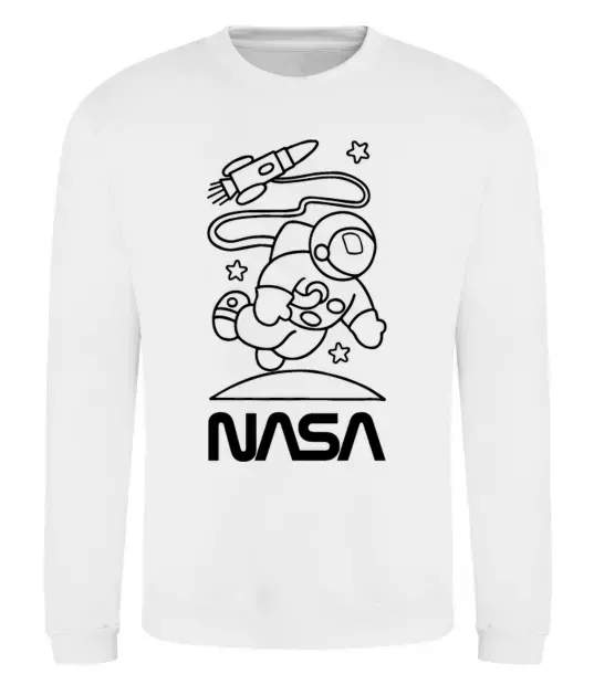 Свитшот Nasa білий Белый фото