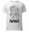 Мужская премиум футболка Nasa білий Белый фото