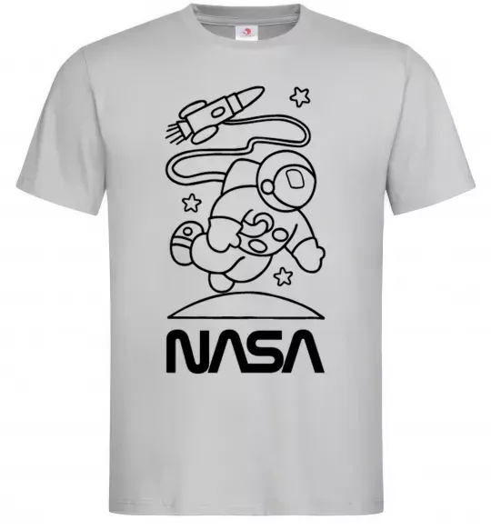 Мужская футболка Nasa білий Серый фото