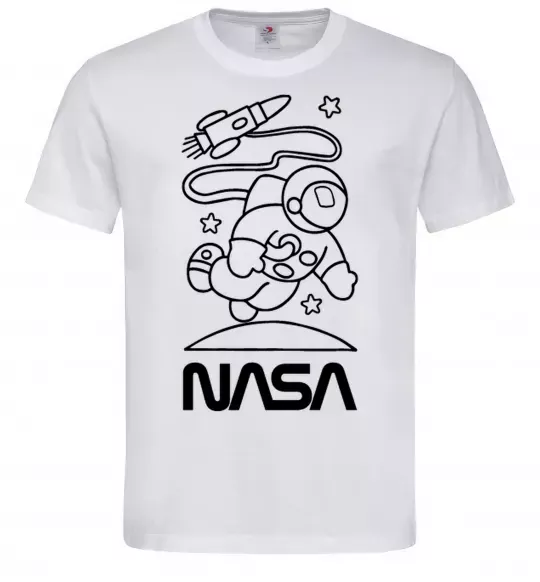 Мужская футболка Nasa білий Белый фото