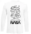 Лонгслив Nasa білий Белый фото