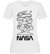 Женская футболка Nasa білий Белый фото
