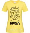 Жіноча футболка Nasa білий Лимонний фото