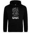 Чоловіча толстовка (худі) Nasa білий Чорний фото