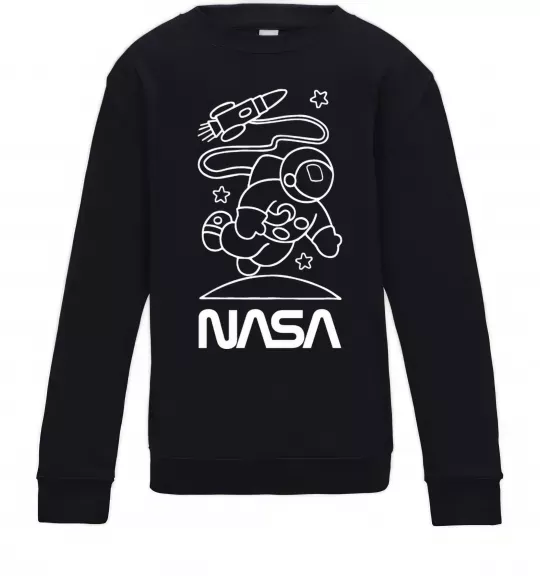 Дитячий світшот Nasa білий Чорний фото