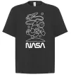 Футболка Оверсайз Nasa білий Черный Футболка Оверсайз Nasa білий Черный фото