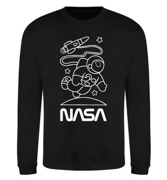 Світшот Nasa білий Чорний фото