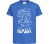 Дитяча футболка Nasa білий Яскраво-синій фото
