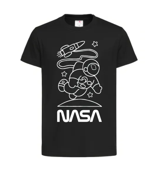 Детская футболка Nasa білий Черный фото
