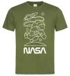 Мужская футболка Nasa білий Оливковый Мужская футболка Nasa білий Оливковый фото