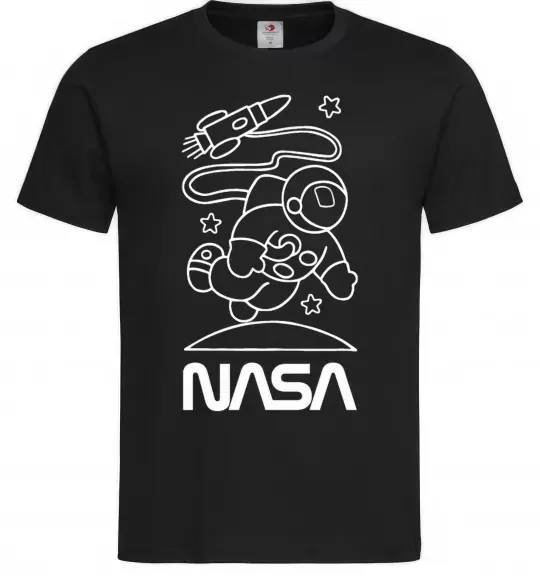 Мужская футболка Nasa білий Черный фото