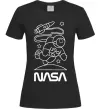 Женская футболка Nasa білий Черный фото