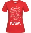 Женская футболка Nasa білий Красный фото