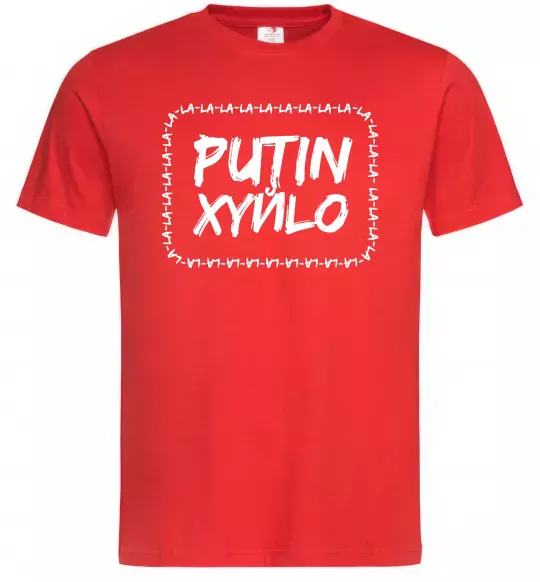 Мужская футболка Putin xyйlo Красный фото