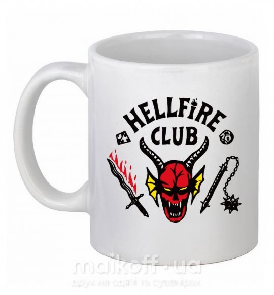 Чашка керамическая Hellfire Club Белый фото
