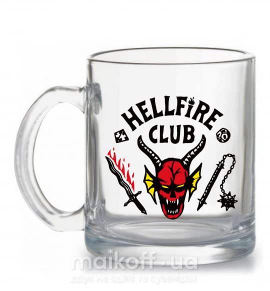 Чашка скляна Hellfire Club Прозорий фото