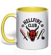 Чашка з кольоровою ручкою Hellfire Club Сонячно жовтий фото