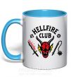 Чашка з кольоровою ручкою Hellfire Club Блакитний фото