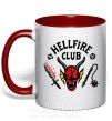 Чашка с цветной ручкой Hellfire Club Красный фото