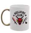 Чашка з кольоровою ручкою Hellfire Club Золото Чашка з кольоровою ручкою Hellfire Club Золото фото