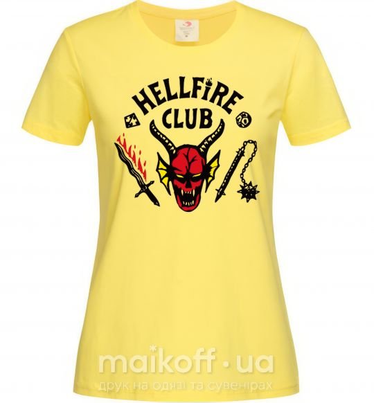 Жіноча футболка Hellfire Club Лимонний фото