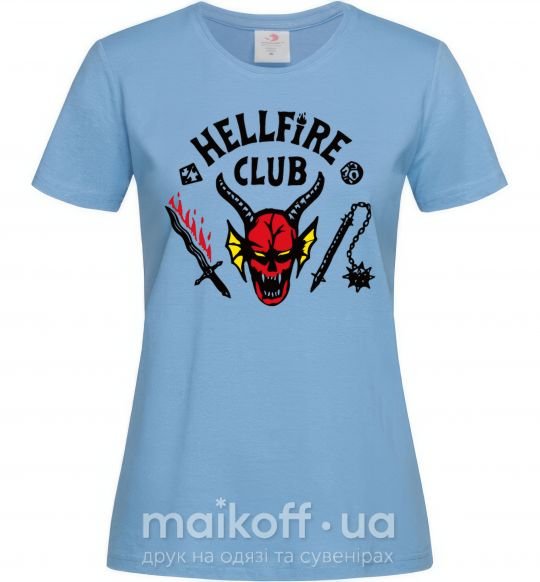 Жіноча футболка Hellfire Club Блакитний фото