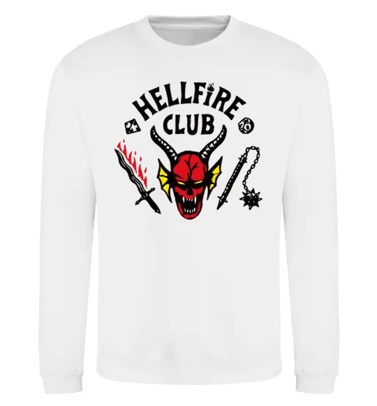 Світшот Hellfire Club Білий фото