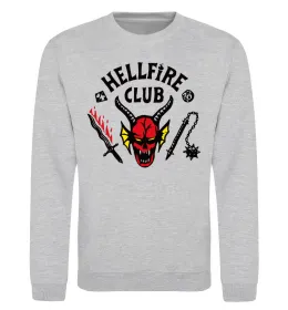 Свитшот Hellfire Club Серый меланж фото
