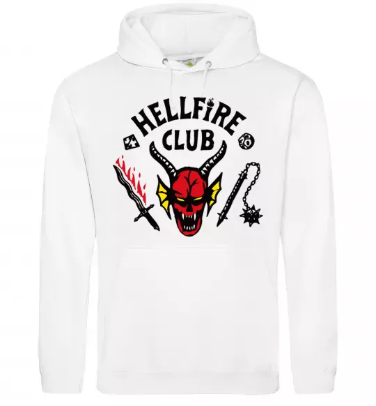 Женская толстовка (худи) Hellfire Club Белый фото