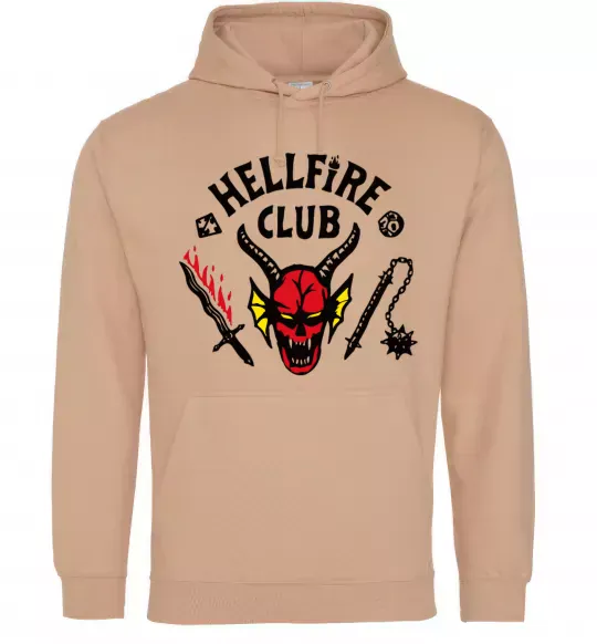 Женская толстовка (худи) Hellfire Club Песочный фото