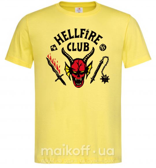 Чоловіча футболка Hellfire Club Лимонний фото