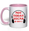 Чашка с цветной ручкой Stranger Things Vecna Нежно розовый фото