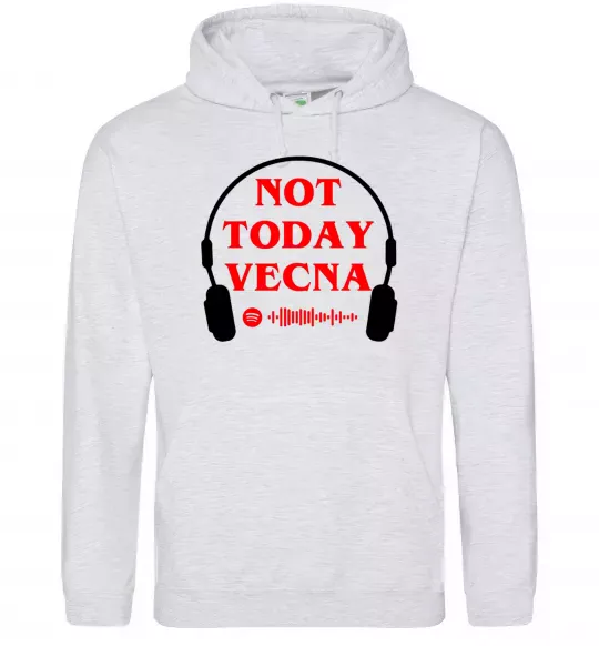 Чоловіча толстовка (худі) Stranger Things Vecna Сірий меланж фото