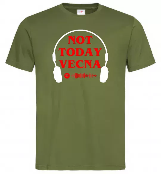 Чоловіча футболка Stranger Things Vecna Оливковий фото