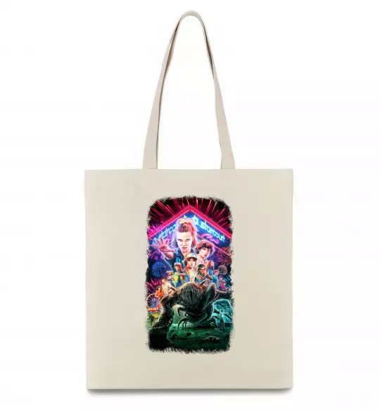 Эко-сумка Stranger Things Starcourt Mall Бежевый фото