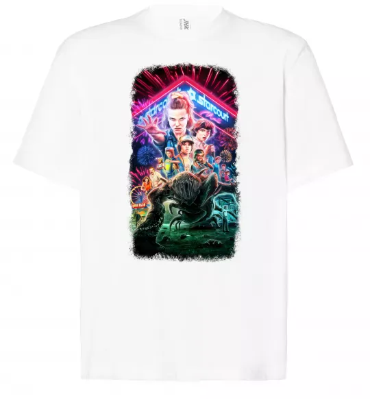 Футболка Оверсайз Stranger Things Starcourt Mall Белый фото