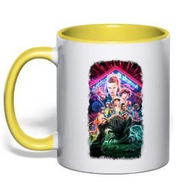 Чашка з кольоровою ручкою Stranger Things Starcourt Mall