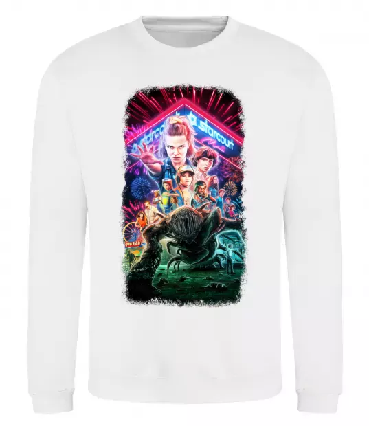 Свитшот Stranger Things Starcourt Mall Белый фото