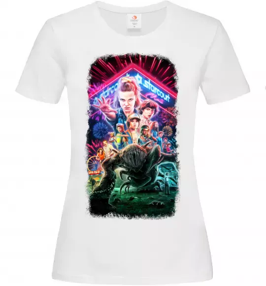 Жіноча футболка Stranger Things Starcourt Mall Білий фото