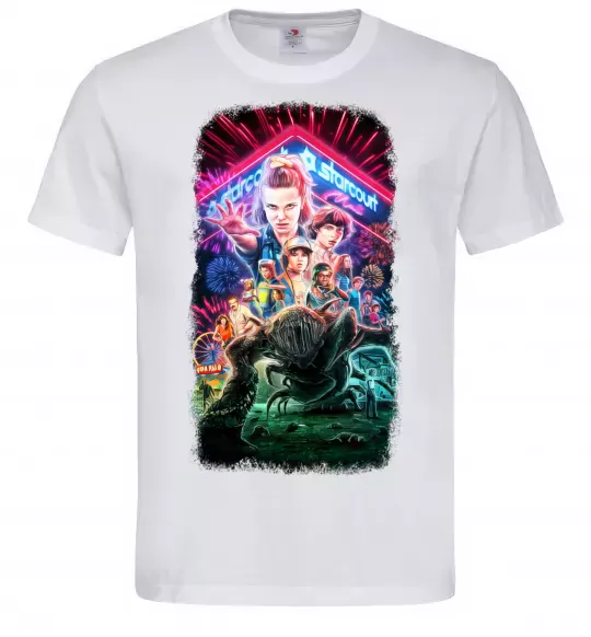 Мужская футболка Stranger Things Starcourt Mall Белый фото