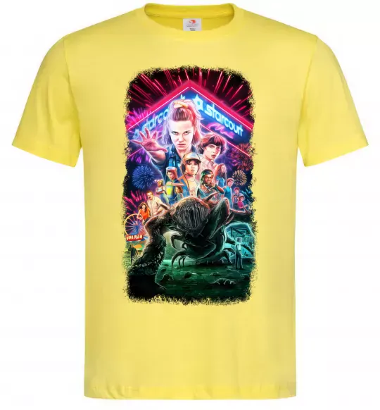 Мужская футболка Stranger Things Starcourt Mall Лимонный фото