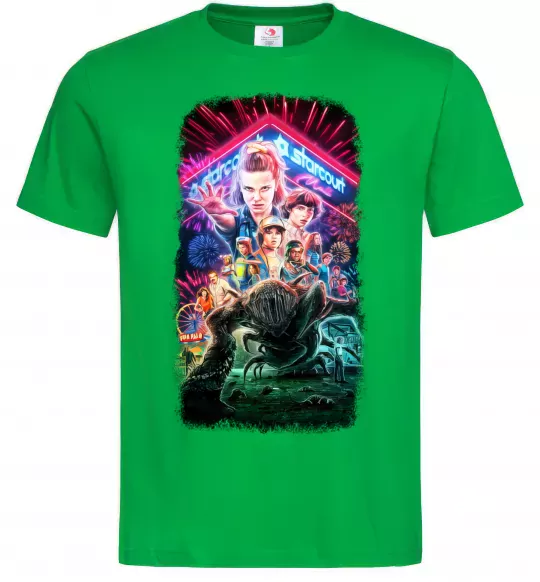 Мужская футболка Stranger Things Starcourt Mall Зеленый фото