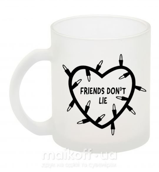Чашка стеклянная Friends dont lie Фроузен фото