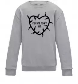 Детский Свитшот Stranger things ABCD Черный фото